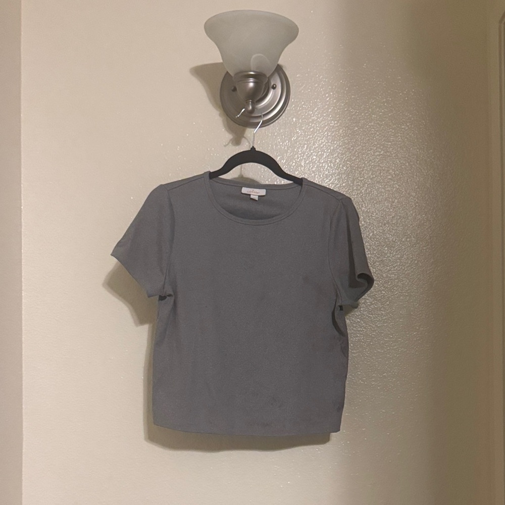 Colsie Charcoal Short Sleeve Tee